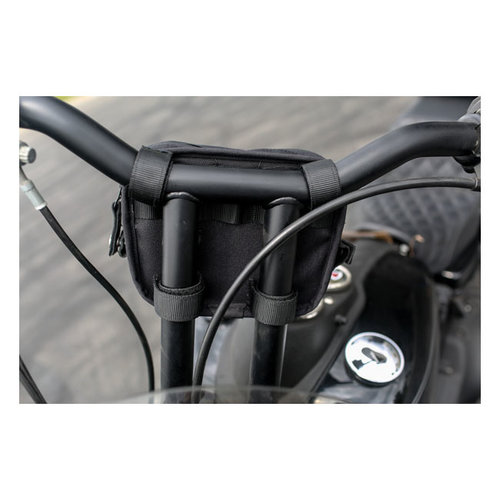 Burly Voyager Handlebar Bag Cordura - Black