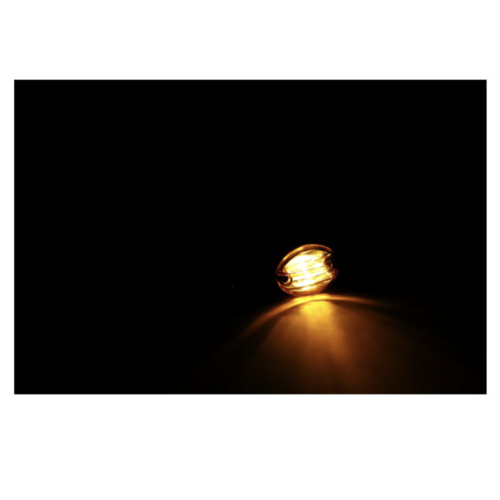 Clignotants micro-flash fumés, noir