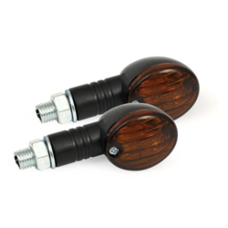 Geräucherte Micro-Flash-Blinker, schwarz