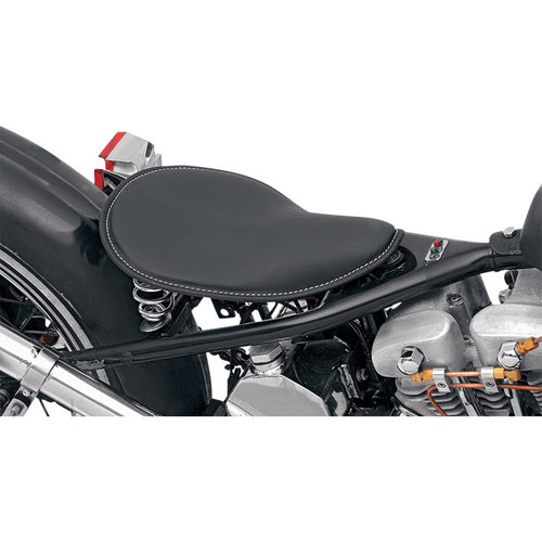 Drag Specialties Kleiner Low-Profile Bobber Sitz Leder Schwarz