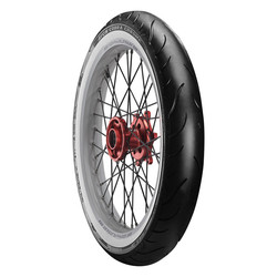Cobra Chrome AV91 White Wall Tire - Front 57V 100/90-19