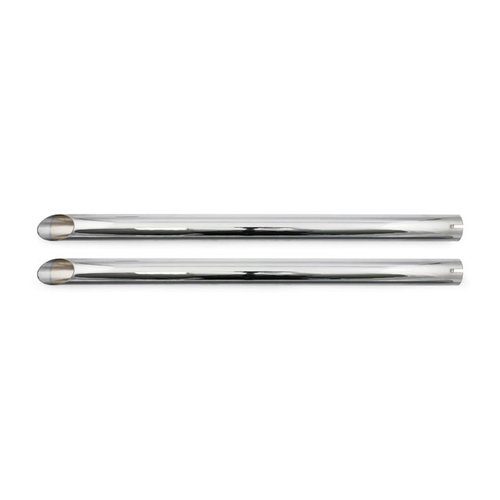 Set 30" Slash Cut slip-ons Exhaust Mufflers Chrome
