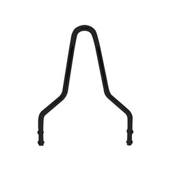 CycleVisions Black Daggertude Attitude-Style 30 Sissy Bar - 8-1/2