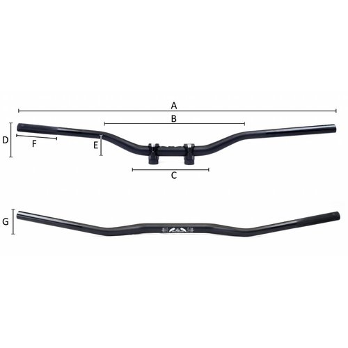 MCU 22mm Guidon en aluminium type 8