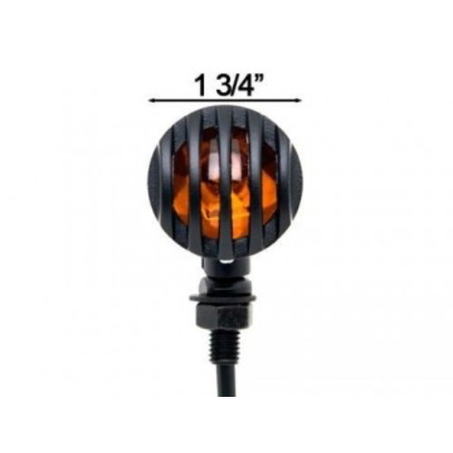 MCU Steampunk Flat Black  Turn Signals