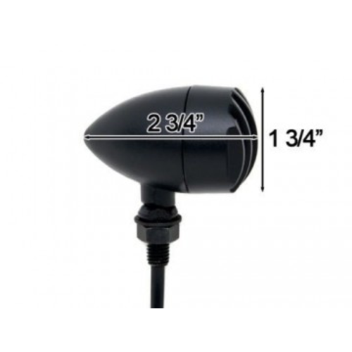 MCU Steampunk Flat Black  Turn Signals