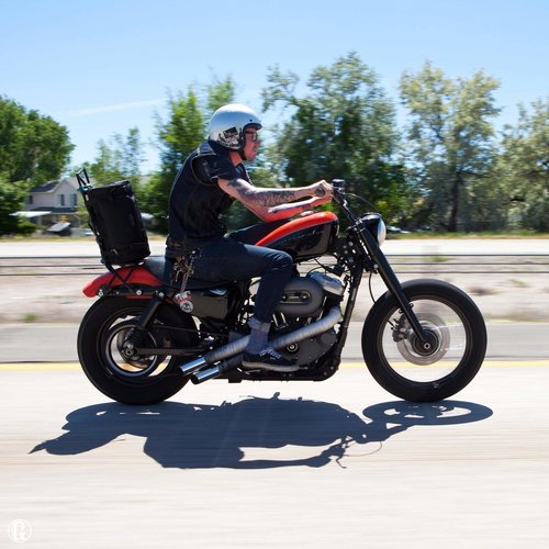 Lowbrow Customs 39MM Vorderradgabelabdeckungen für Harley Davidson Sportster / Dyna