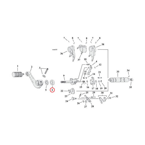 James Gaskets Oil Seal Gearbox Shift Rod For Harley Davidson