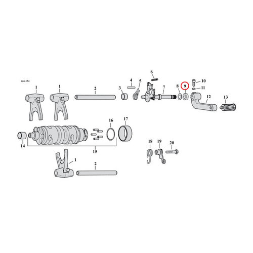 James Gaskets Oil Seal Gearbox Shift Rod For Harley Davidson