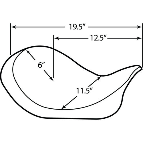 Drag Specialties Low Solositz Diamond Schwarz FXD Dyna 06-17
