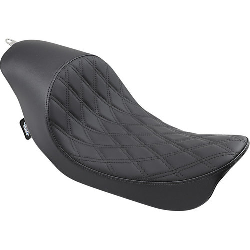 Drag Specialties 3/4 Solo Seat Diamond Black FXD Dyna 06-17