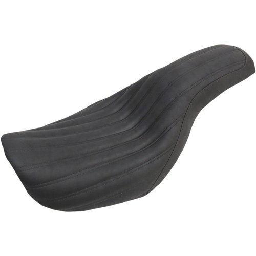 Saddlemen 2-Up Knuckle Seat Tuck 'N Roll Black FLD FXD Dyna 06-17