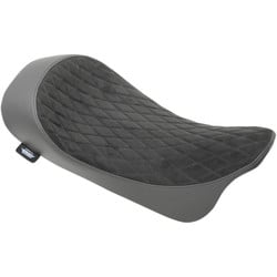 Low Profile Solo Seat Diamond Suede FLH FL Touring 08-20