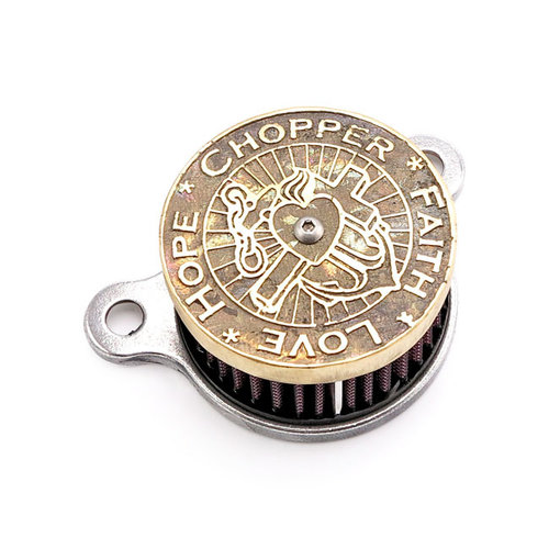 Wannabe Choppers WannaSucker brass "CFLH" air cleaner