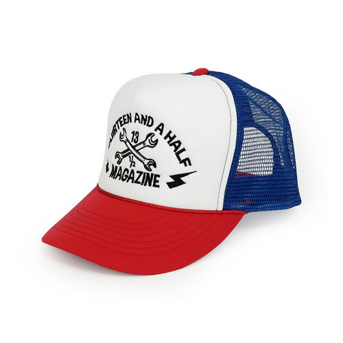 13 ½  Casquette The 13 1/2 Trucker Logo 3D rouge / blanc / bleu