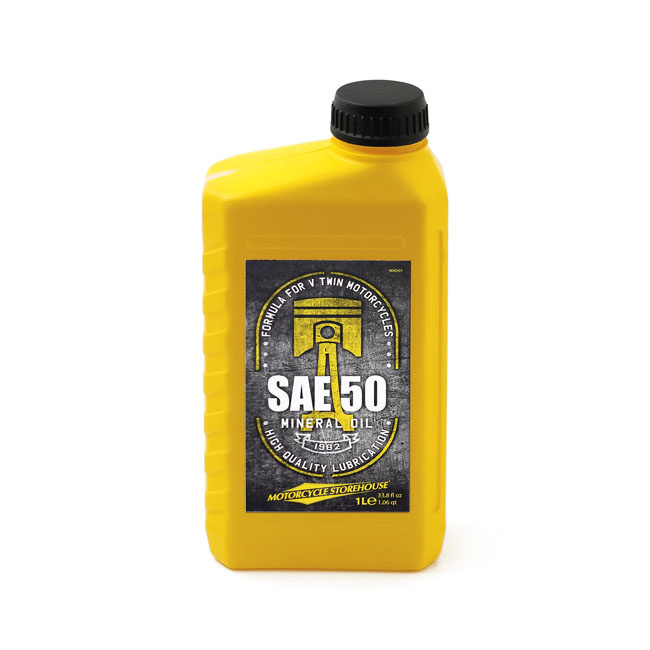 Tandheelkundig klein Laan 1 liter SEA 50 (minerale) motorolie - ChopperShop.com