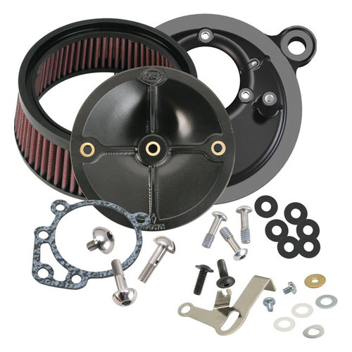 S&S Kit de filtre à air Stealth sans couvercle 99-06 Twin cam avec Super E / G Carb