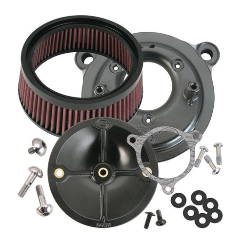 S&S Stealth Air Cleaner Kit Without Cover 16-17 Softail; 2017 FXDLS; 08-16 Touring, Trike. (e-throttle)