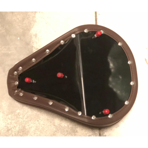 Fitzz Custom Small Solo Seat brown tuck and roll