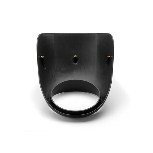 Max Inc Scheinwerferhaube für Harley Davidson Dyna / XL - Schwarz glänzend