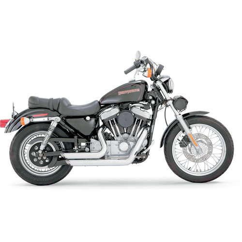 Vance Hines Shortshots Staggered Chrome for 99 03 Sportster ChopperShop