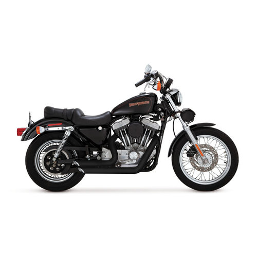 Vance & Hines ShortShots Staggered Zwart voor HD Sportster 99-03