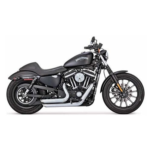 Vance & Hines Shortshots Staggered Exhaust System Chrome XL 14-20