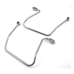 Saddlebag Bracket Set Chrome Harley Dyna 06-11