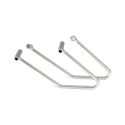 Set de support de sacoche Chrome Harley Softail 06-17