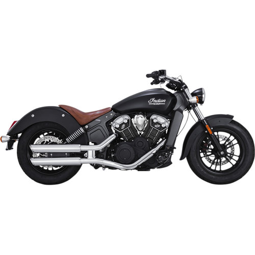 Vance & Hines Twin Slash 3'' Slip-ons Chrome for Indian 15-21