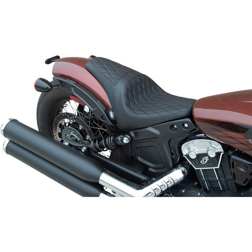 Drag Specialties 3/4 Solositz - Black Indian Scout Bobber 18-21