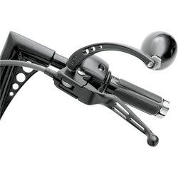 Lever Set Slotted Wide Black Harley 00-21