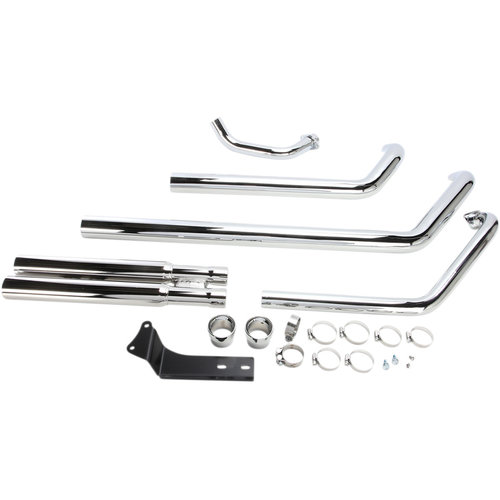 Cobra USA Kawaski  VN 900 Vulcan Exhaust System Hot Rod Speedster Short W/Powersport 2 Into 2 Straight-Cut