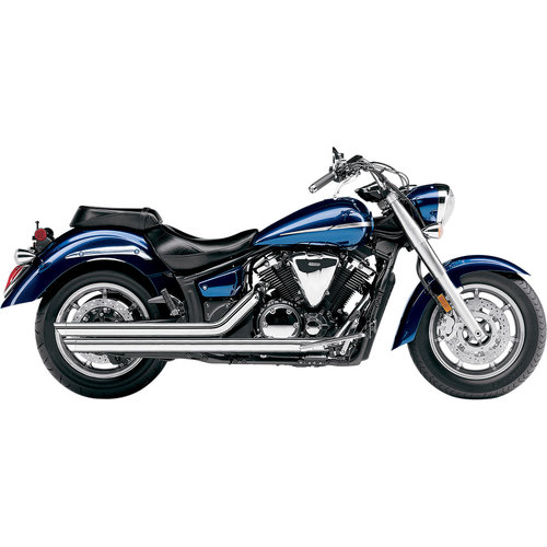 Cobra Yamaha XVS Système d'échappement Speedster Slashdown Chrome avec capteur O2