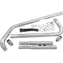 Yamaha XVSpeedster Slashdown Exhaust System Chrome