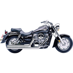 Kawaski  VN 1600 Vulcan Auspuffanlage Speedster Long W / Powerport 2 in 2 Straight-Cut