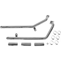 Honda VT600 Drag Pipes Auspuffanlage Chrom