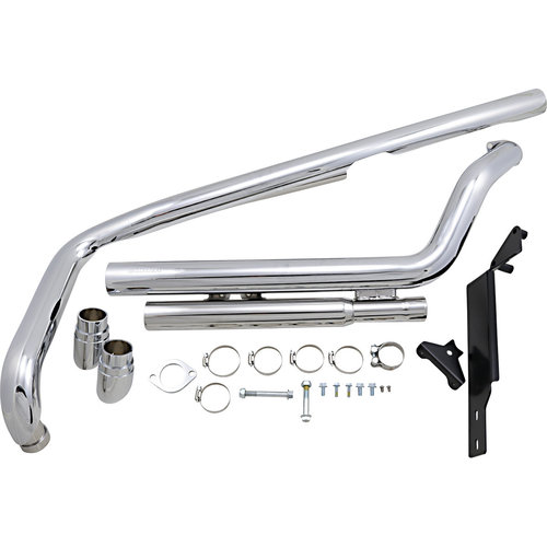 Cobra Honda VTX1300C Speedster Slashdown Exhaust System Chrome