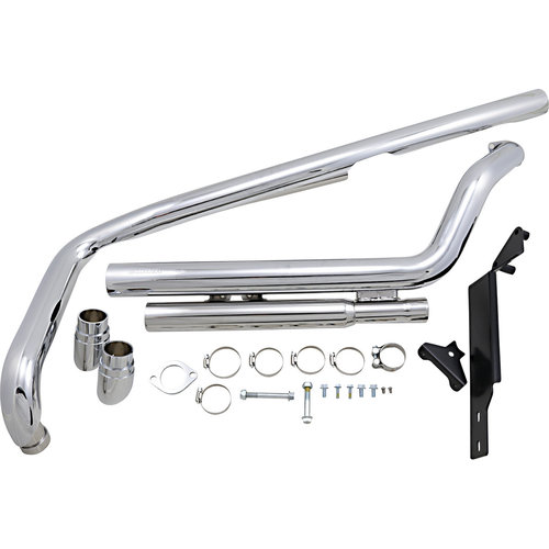 Cobra USA Honda VTX1300C Speedster Slashdown Exhaust System Chrome