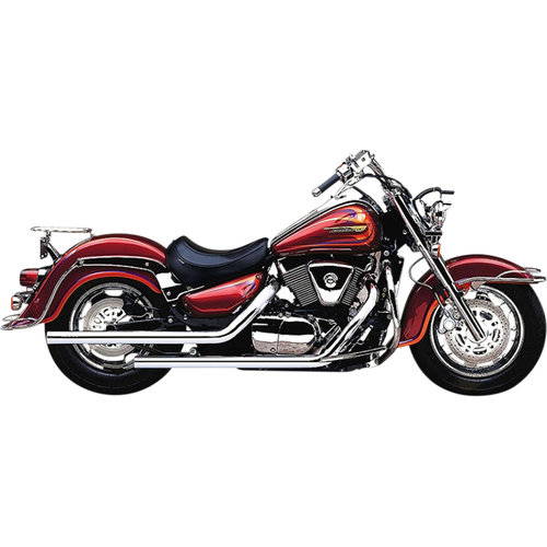 Cobra Suzuki VL 1500 LC Intruder Legend Classic Echappement Dragster 2 Into 2 Chromé coupe droite