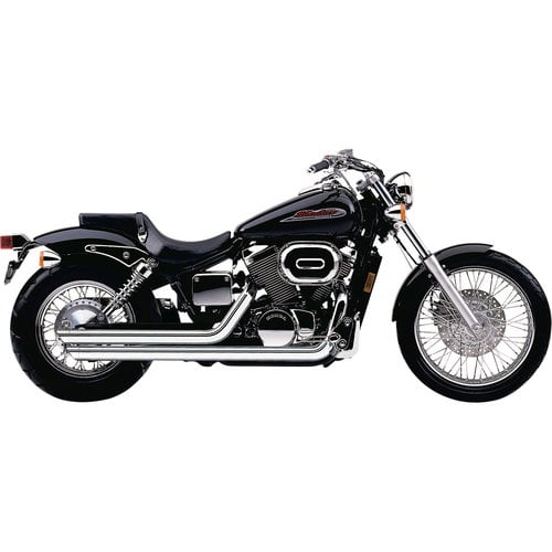 Cobra Honda VT750DC Streetrod Slashdown uitlaatsysteem chroom