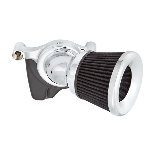 Arlen Ness Kit de filtre à air Velocity 65 ° Chrome / Black 16-17 Softail / 2017 FXDLS; 08-16 Touring / Trike. (accélérateur électronique)