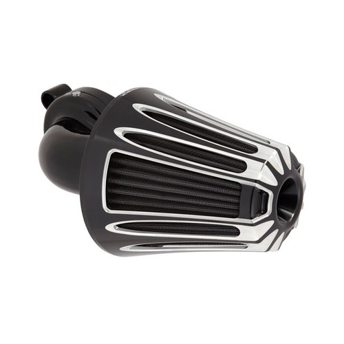 Arlen Ness Monster Sucker Air Cleaner Deep Cut Chrome/Black 01-15 Softail; 04-17 Dyna; 02-07 FLT/Touring