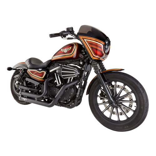 Arlen Ness Filtre à air Monster Sucker Calibre 10 Chrome / Noir 01-15 Softail; 04-17 Dyna; 02-07 FLT / Touring