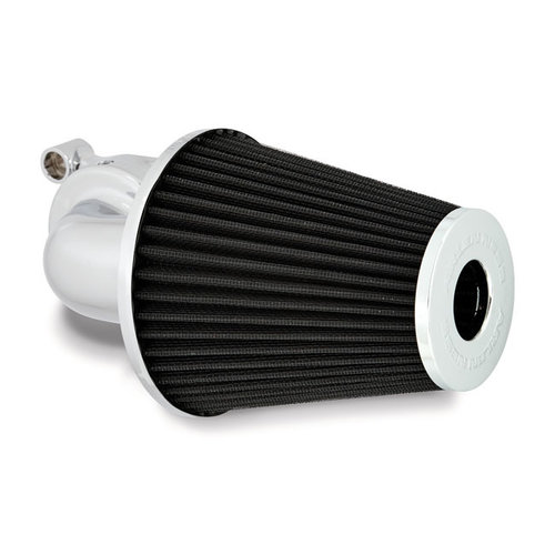 Arlen Ness Monster Sucker Air Cleaner No Cover Chrome/Black 01-15 Softail; 04-17 Dyna; 02-07 FLT/Touring