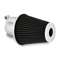 Monster Sucker Air Cleaner No Cover Chrome / Black 16-17 Softail; 2017 FXDLS; 08-16 Touring, Trike