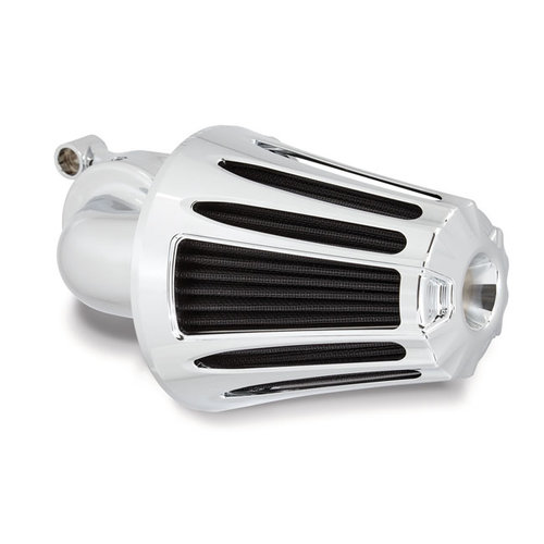 Arlen Ness Monster Sucker Luchtfilter Deep Cut Chroom / Zwart 88-20 Sportster XL