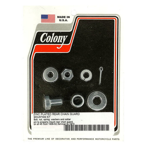 Colony 45CI Rear Chain Guard Mount kit Chrome / Zinc / Parkerized