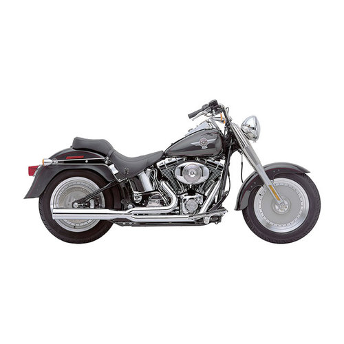 Cobra Power Pro 2-1 Exhaust System Chrome 86-17 Softail