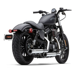 3" Race Pro Slip-On Schalldämpfer Chrom / Schwarz 04-20 Sportster XL